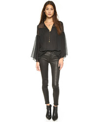 Бежевые узкие брюки от Joe's Jeans