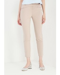 Бежевые узкие брюки от Emka