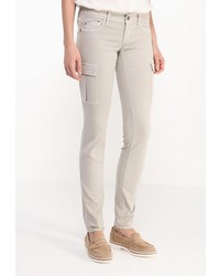 Бежевые узкие брюки от Gas