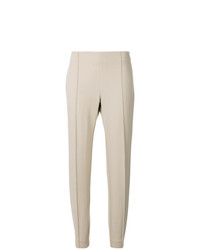 Бежевые узкие брюки от Le Tricot Perugia