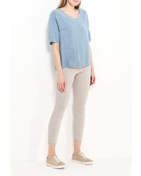 Бежевые узкие брюки от Motivi