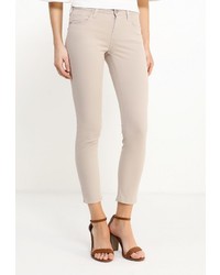 Бежевые узкие брюки от Motivi