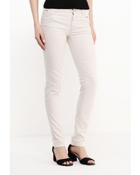 Бежевые узкие брюки от Piazza Italia