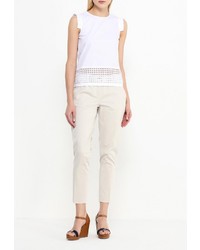 Бежевые узкие брюки от Sisley