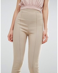 Бежевые узкие брюки от Asos