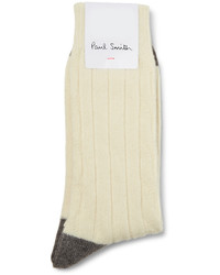 Мужские бежевые шерстяные носки от Paul Smith