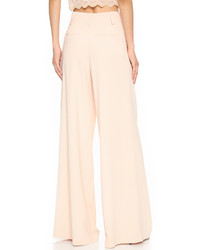 Бежевые широкие брюки от Alice + Olivia