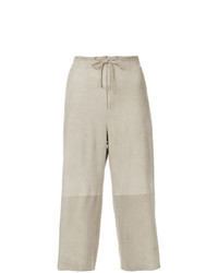 Бежевые широкие брюки от Salvatore Ferragamo Vintage