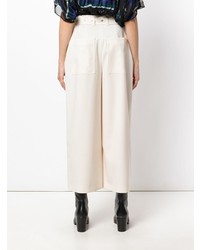 Бежевые широкие брюки от Proenza Schouler