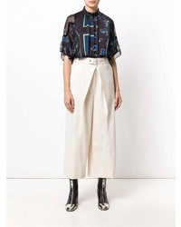 Бежевые широкие брюки от Proenza Schouler