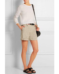 Женские бежевые шорты от Burberry