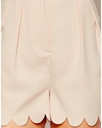 Женские бежевые шорты от Asos