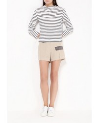 Женские бежевые шорты от D.VA