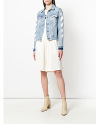 Женские бежевые шорты от MM6 MAISON MARGIELA