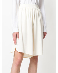 Женские бежевые шорты от MM6 MAISON MARGIELA