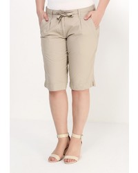 Женские бежевые шорты от Emoi Size Plus