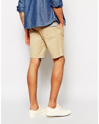 Мужские бежевые шорты от Selected