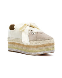 Женские бежевые эспадрильи из плотной ткани от Chloé