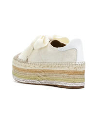 Женские бежевые эспадрильи из плотной ткани от Chloé