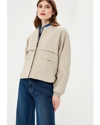 Женский бежевый бомбер от Adzhedo