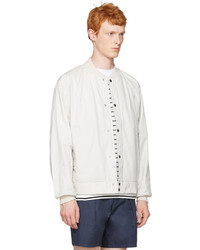 Мужской бежевый бомбер от Nanamica