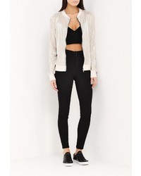 Женский бежевый бомбер от Edge Street