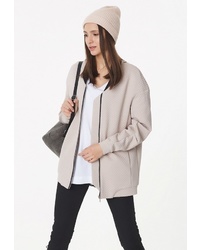 Женский бежевый бомбер от FLY