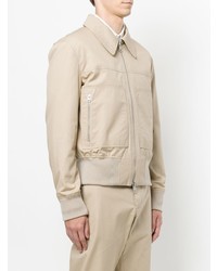 Мужской бежевый бомбер от AMI Alexandre Mattiussi