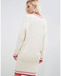 Женский бежевый вязаный вязаный свитер от Asos
