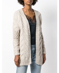 Женский бежевый вязаный открытый кардиган от IRO