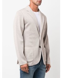Мужской бежевый вязаный пиджак от Lardini