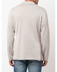 Мужской бежевый вязаный пиджак от Lardini