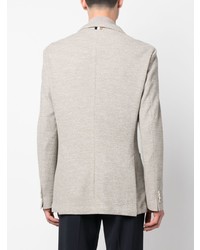 Мужской бежевый вязаный пиджак от BOSS