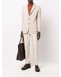 Мужской бежевый вязаный пиджак от Lardini