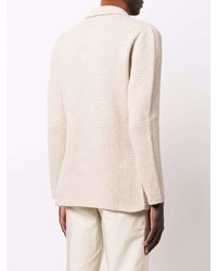 Мужской бежевый вязаный пиджак от Lardini