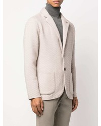 Мужской бежевый вязаный пиджак от Lardini