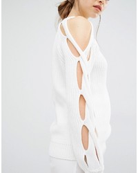 Женский бежевый вязаный свитер от Asilio