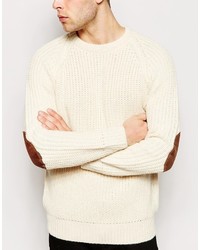 Мужской бежевый вязаный свитер от Brave Soul