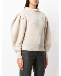 Женский бежевый вязаный свитер от Isabel Marant