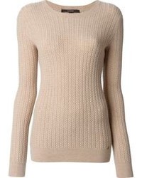 Женский бежевый вязаный свитер от Gucci