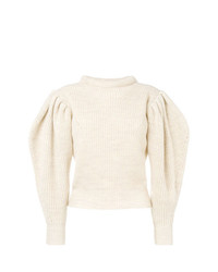 Женский бежевый вязаный свитер от Isabel Marant