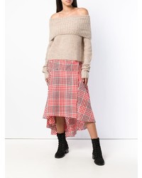 Женский бежевый вязаный свитер от McQ Alexander McQueen