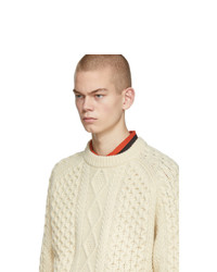 Мужской бежевый вязаный свитер от Levis Vintage Clothing