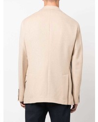 Мужской бежевый двубортный пиджак от Brunello Cucinelli