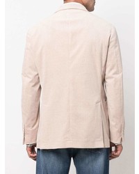 Мужской бежевый двубортный пиджак от Brunello Cucinelli