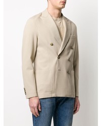 Мужской бежевый двубортный пиджак от Eleventy