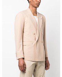 Мужской бежевый двубортный пиджак от Tagliatore