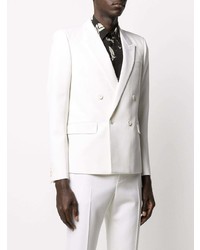 Мужской бежевый двубортный пиджак от Saint Laurent