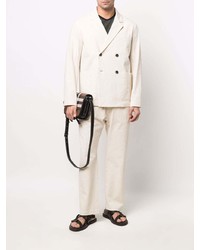 Мужской бежевый двубортный пиджак от Barena