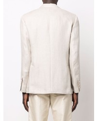 Мужской бежевый двубортный пиджак от Lardini